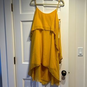 Halston Heritage Yellow Dress